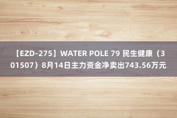 【EZD-275】WATER POLE 79 民生健康（301507）8月14日主力资金净卖出743.56万元